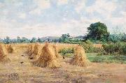 Arthur Boyd Houghton Wheatfield, Wiltshire oil